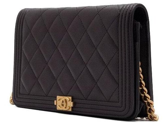Chanel Borsa a tracolla e borsa a spalla con catena dorata Porpora - vista 2
