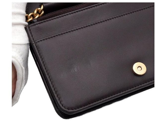 Chanel Borsa a tracolla e borsa a spalla con catena dorata Porpora - vista 8