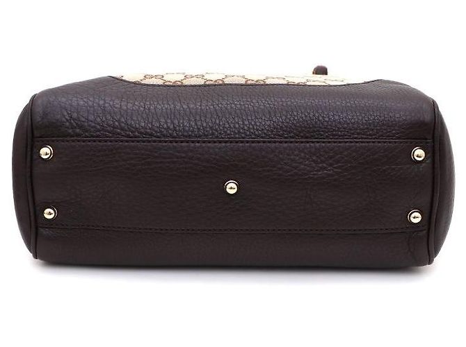 Bamboo Gucci Borsa Tote e Borsa a Spalla in Jacquard con Logo GG e Manico in Bambù Marrone - vista 7