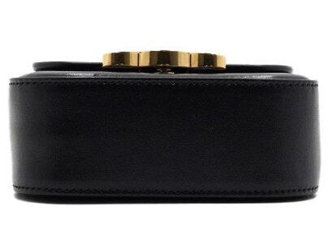 Céline Mini clutch a tracolla in pelle di vitello nera - vista 10