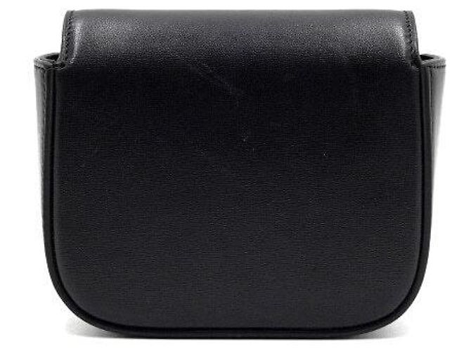 Céline Mini clutch a tracolla in pelle di vitello nera - vista 6