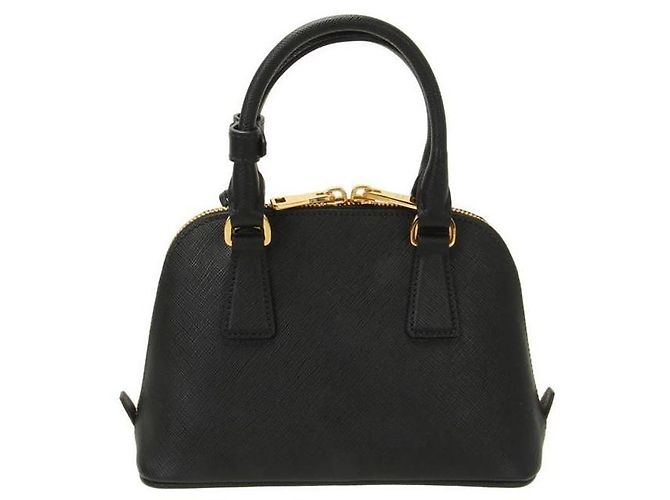 Prada Mini borsa in pelle Saffiano Promenade timbro: NZV EOO Nero - vista 3