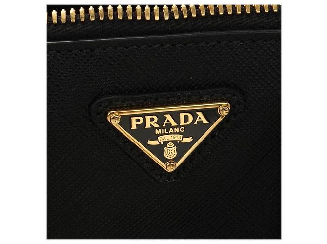 Prada Mini borsa in pelle Saffiano Promenade timbro: NZV EOO Nero - vista 5