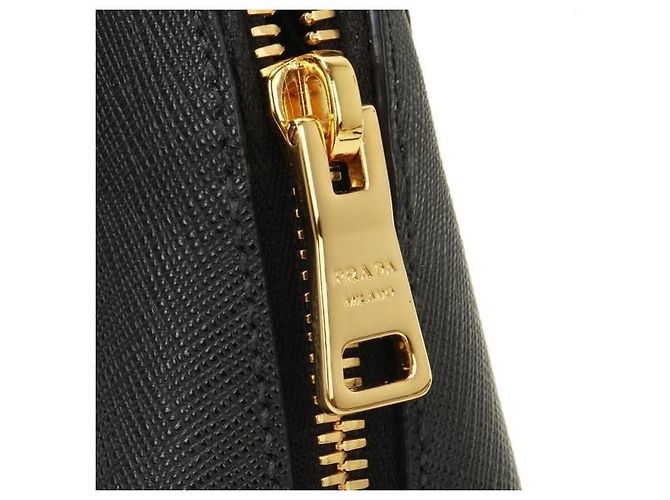 Prada Mini borsa in pelle Saffiano Promenade timbro: NZV EOO Nero - vista 7