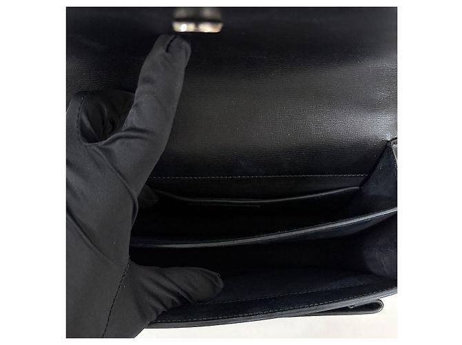 Saint Laurent Sunset Chain Schultertasche Medium Schwarz - Ansicht 14