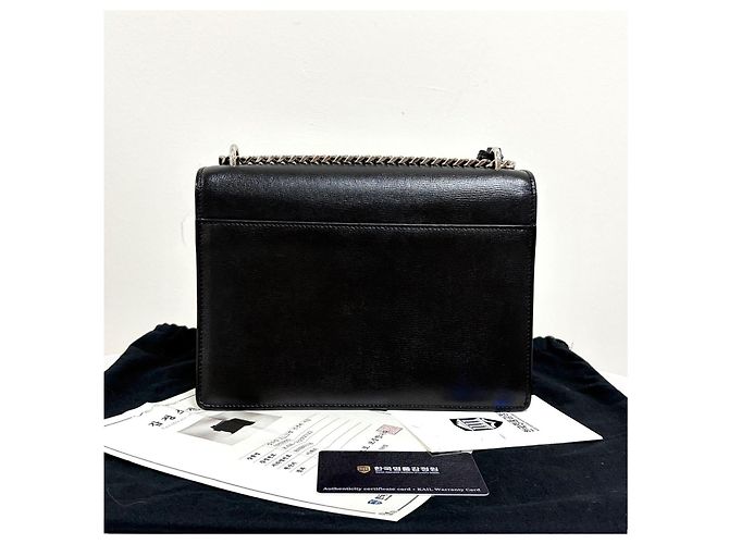 Saint Laurent Sunset Chain Schultertasche Medium Schwarz - Ansicht 5