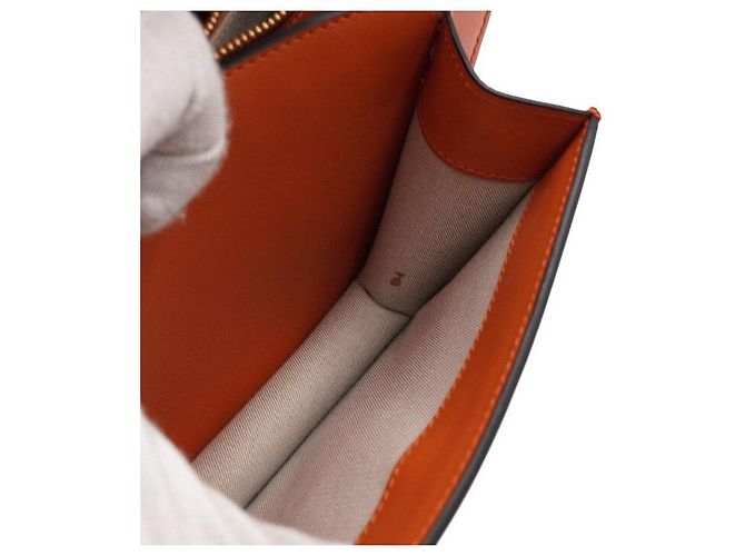 Marni Trunk Saffiano Schultertasche und Umhängetasche Orange - Ansicht 7