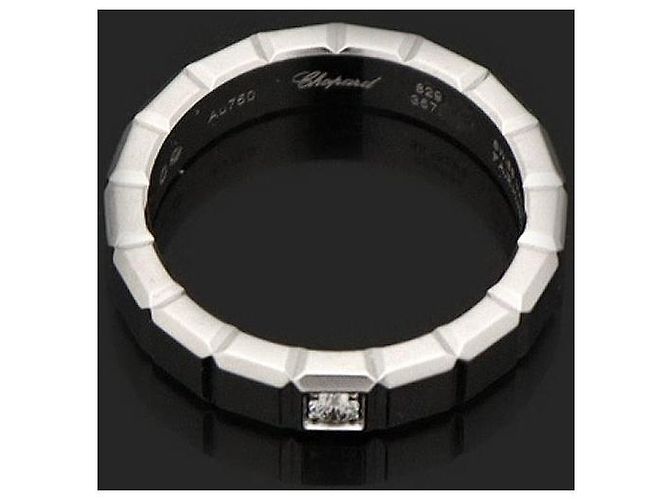 Chopard Anello Ice Cube in Oro Bianco e Diamanti Misura - vista 3
