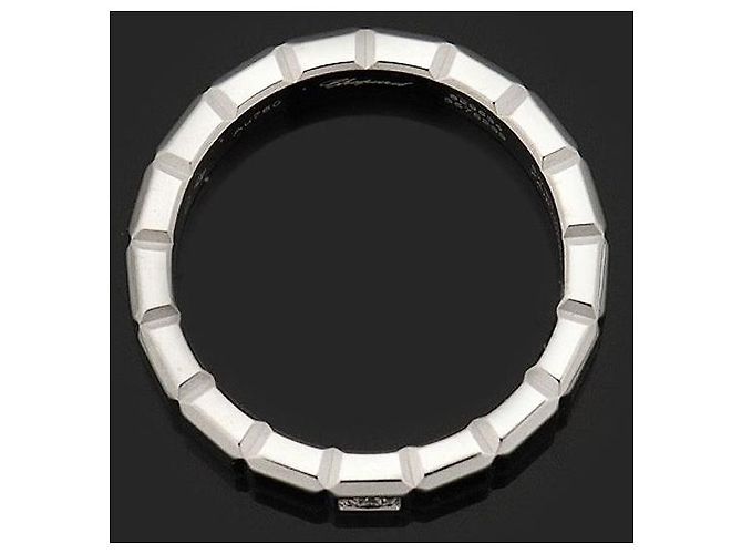 Chopard Anello Ice Cube in Oro Bianco e Diamanti Misura - vista 4