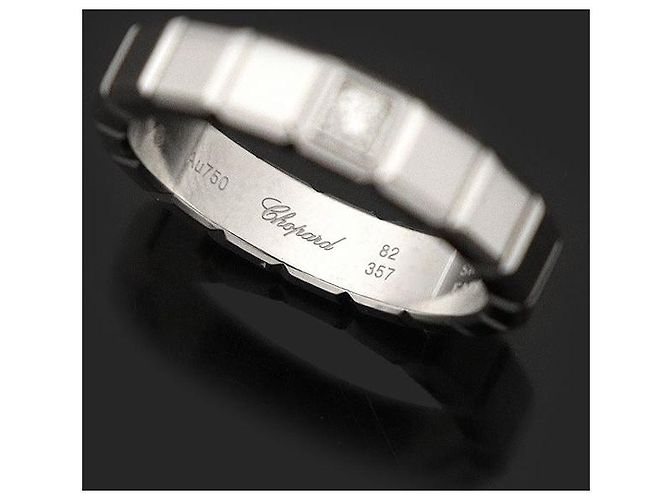 Chopard Anello Ice Cube in Oro Bianco e Diamanti Misura - vista 5