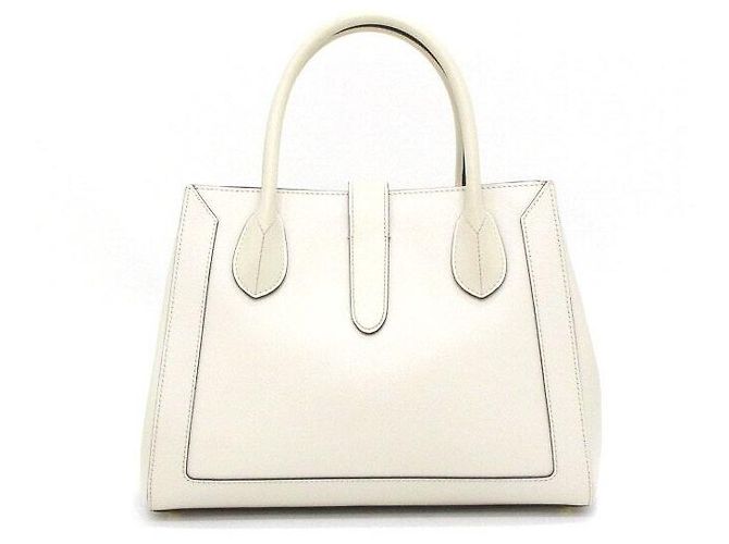 Gucci Jackie Medium Tote Bag und Schultertasche aus weißem Leder - Ansicht 4