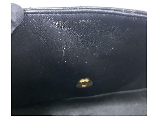 Chanel Tote Bag mit Tragegriff aus schwarzem Lackleder - Ansicht 11