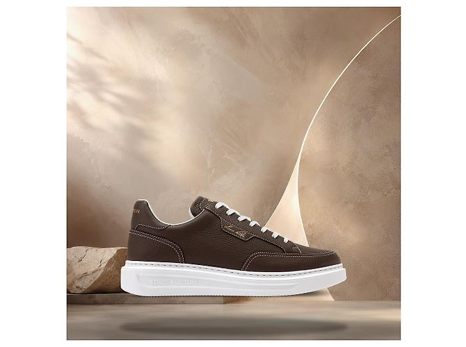 Louis Vuitton Sneaker Beverly Hills Marrone - vista 3