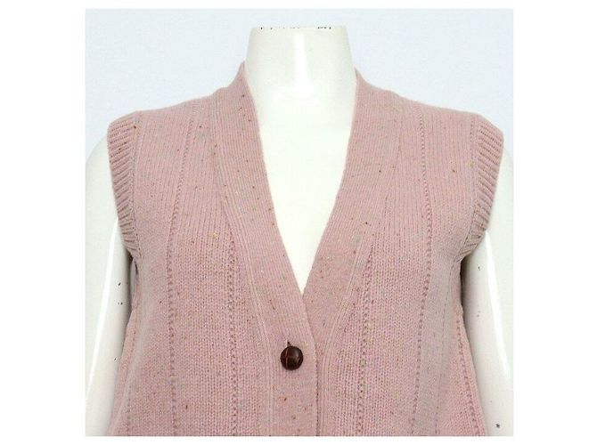 Gucci Strickweste für Damen mit V-Ausschnitt und Gürtel - Ansicht 2