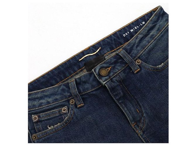 Saint Laurent Pantalones vaqueros de cintura ajustada para mujer - vista 5