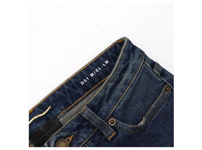 Saint Laurent Pantalones vaqueros de cintura ajustada para mujer - vista 6
