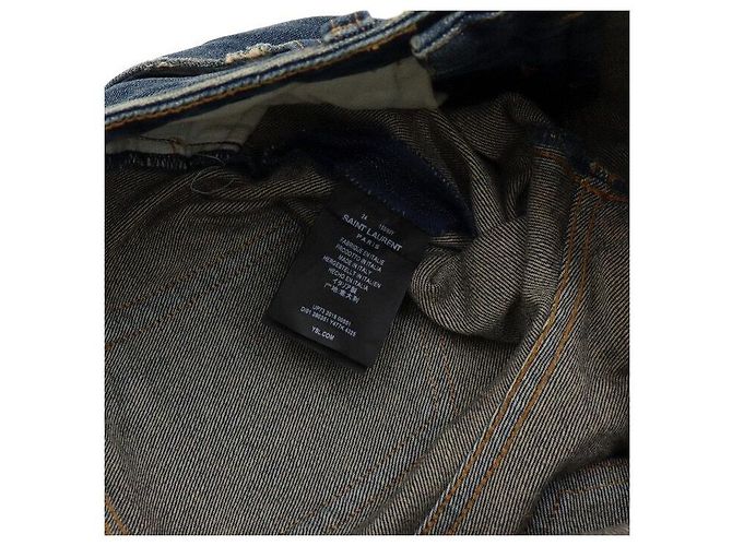 Saint Laurent Pantalones vaqueros de cintura ajustada para mujer - vista 7