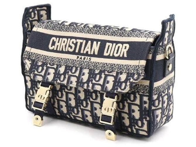 Dior Piccola borsa a tracolla Oblique Crossbody Blu - vista 2