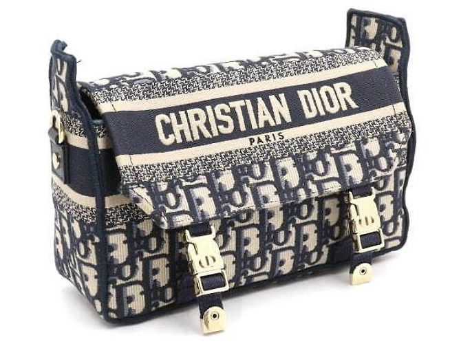 Dior Piccola borsa a tracolla Oblique Crossbody Blu - vista 3