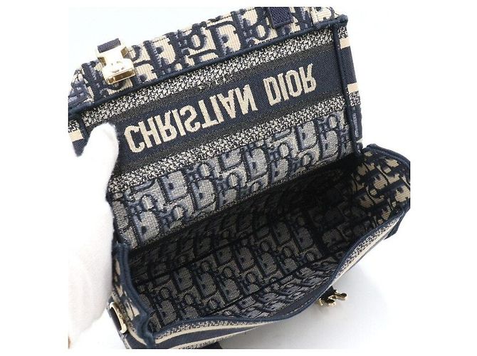 Dior Piccola borsa a tracolla Oblique Crossbody Blu - vista 5