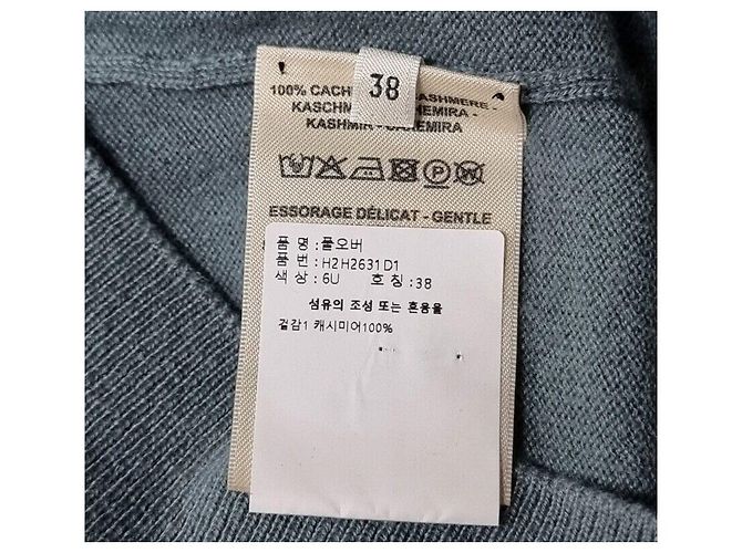 Hermès Pull en maille LIFT en cachemire inutilisé Bleu - vue 4