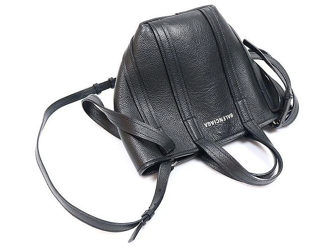 Balenciaga Pelle di vitello nero Everyday XS North South - vista 3