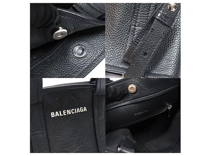 Balenciaga Pelle di vitello nero Everyday XS North South - vista 7