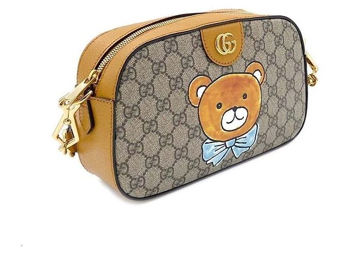 Gucci Borsa a tracolla GG Supreme Kai GG Supreme Arancione - vista 3
