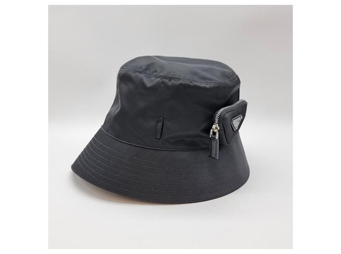 Prada Re Nylon Fischerhut Schwarz - Ansicht 6