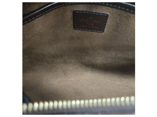 Louis Vuitton Pochette Second Clutch Damier Ebene Marrone - vista 16