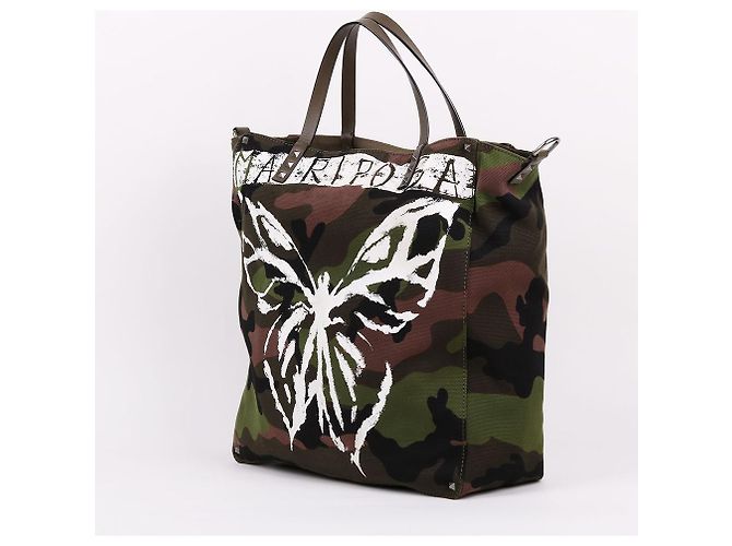 Valentino Borsa Tote Mariposa e Borsa a Spalla Camouflage Marrone - vista 4