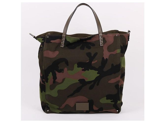 Valentino Borsa Tote Mariposa e Borsa a Spalla Camouflage Marrone - vista 6