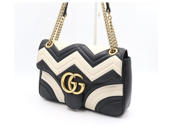 Gucci Borsa a Spalla Matelassé Chevron con Catena Dorata - vista 2