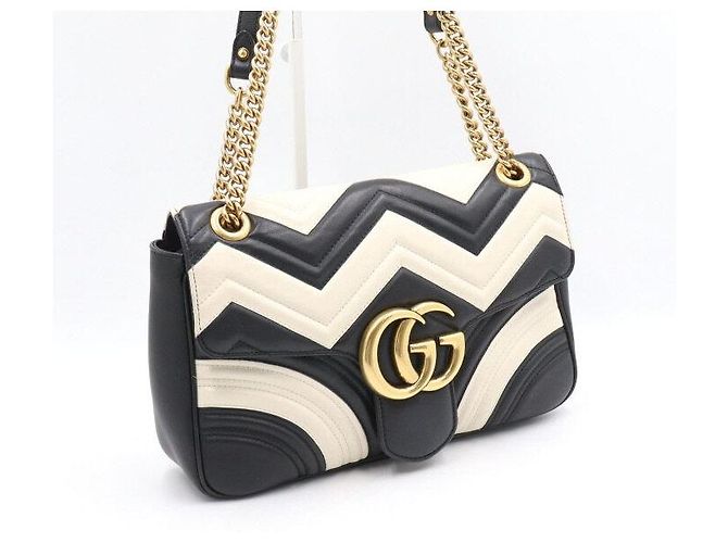 Gucci Borsa a Spalla Matelassé Chevron con Catena Dorata - vista 3