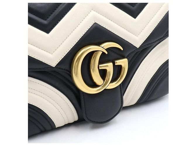Gucci Borsa a Spalla Matelassé Chevron con Catena Dorata - vista 4