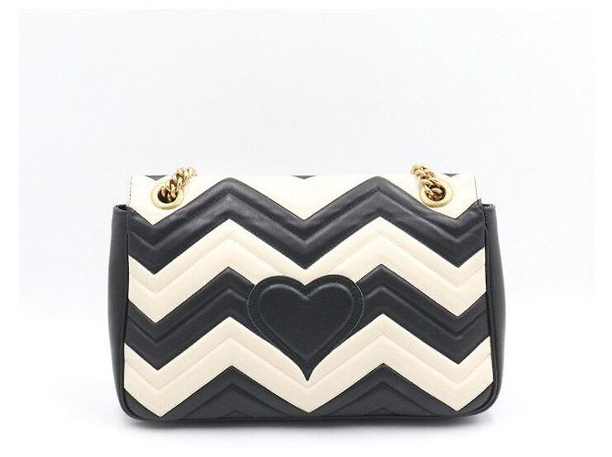 Gucci Borsa a Spalla Matelassé Chevron con Catena Dorata - vista 5