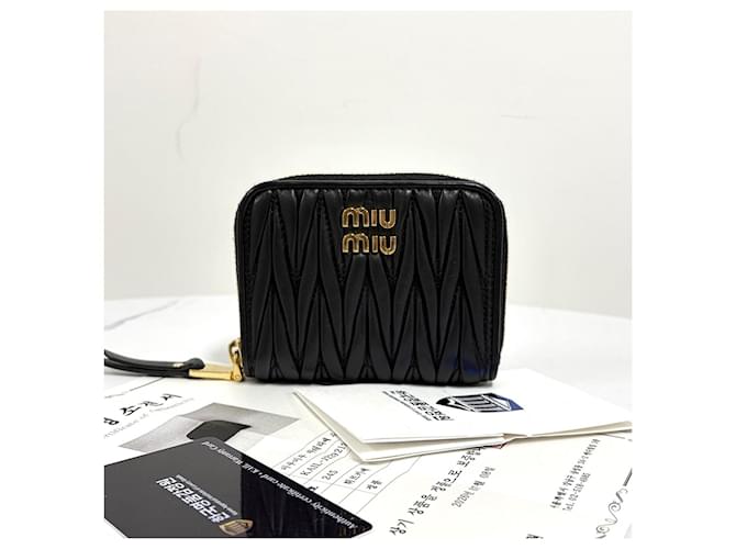 Miu Miu Portafoglio con cerniera Nero - vista 12