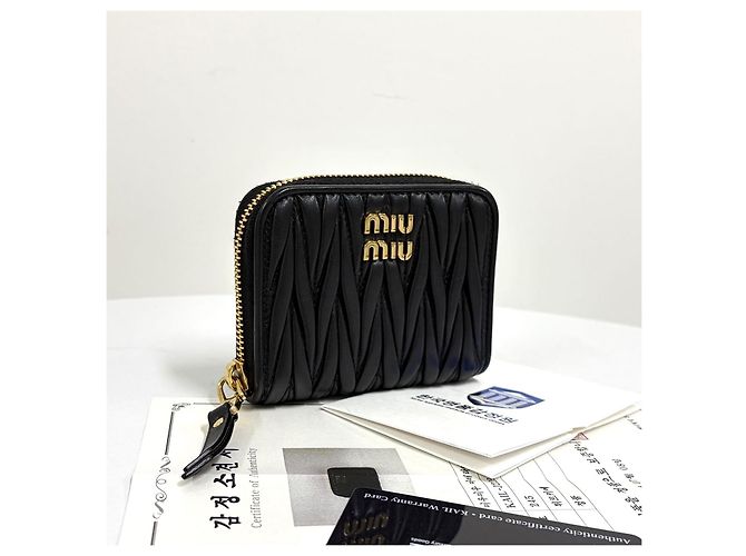 Miu Miu Portafoglio con cerniera Nero - vista 14