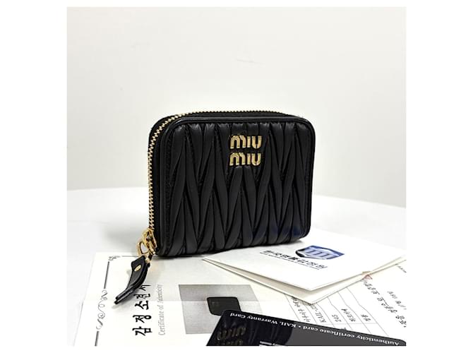 Miu Miu Portafoglio con cerniera Nero - vista 3