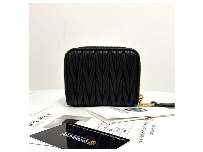 Miu Miu Portafoglio con cerniera Nero - vista 4