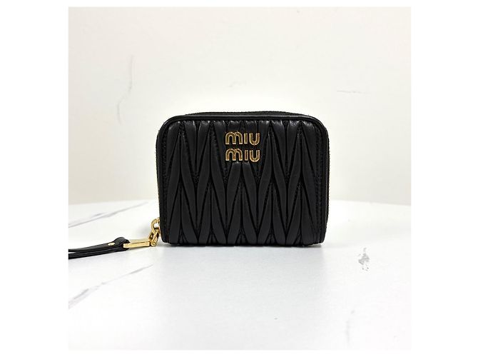 Miu Miu Portafoglio con cerniera Nero - vista 5