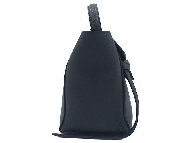 Belt Bag Céline Micro borsello a tracolla in pelle di vitello granulata nera Nero - vista 14