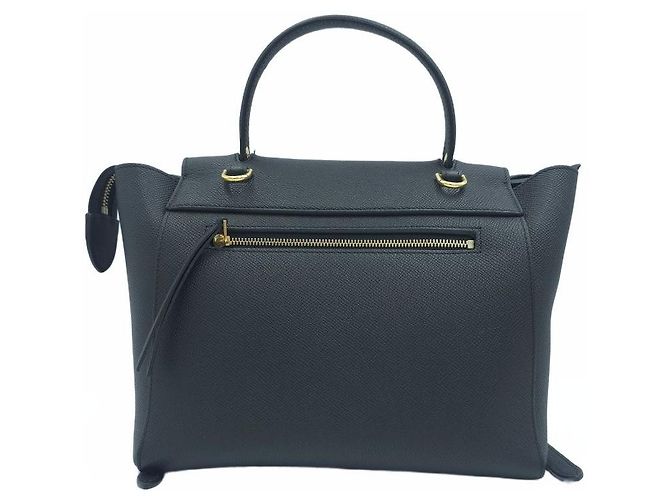 Belt Bag Céline Micro borsello a tracolla in pelle di vitello granulata nera Nero - vista 15