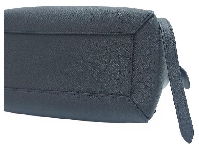 Belt Bag Céline Micro borsello a tracolla in pelle di vitello granulata nera Nero - vista 7