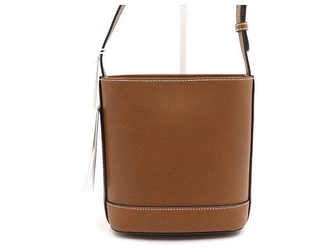 Gucci Kleiner Leder-Eimerbeutel und Schultertasche in Braun - Ansicht 4