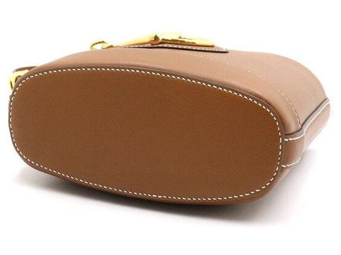 Gucci Kleiner Leder-Eimerbeutel und Schultertasche in Braun - Ansicht 6
