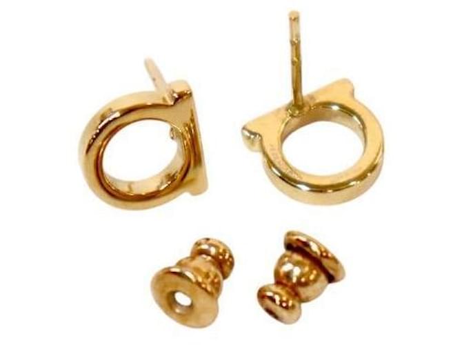 Salvatore Ferragamo Orecchini Gancini D'oro - vista 4