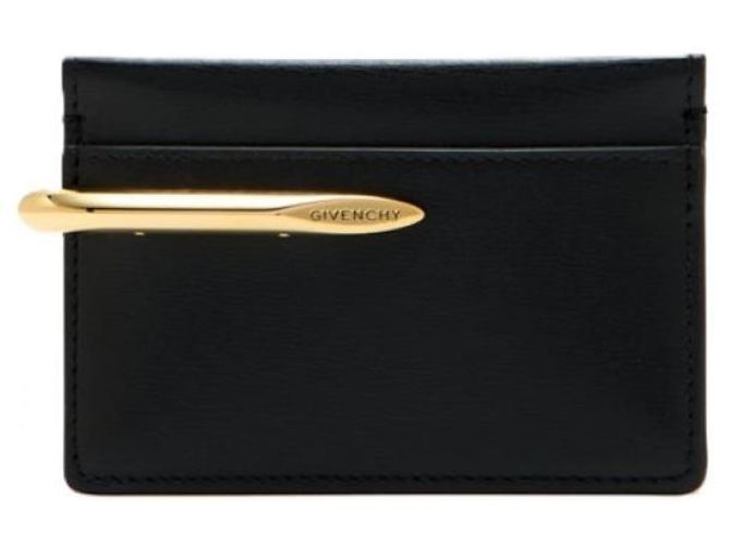 Givenchy Portacarte in pelle con clip - vista 3