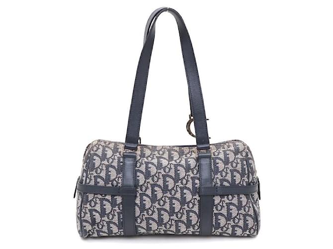Dior Borsa Tote e Borsa a Spalla Oblique D-Ring Blu - vista 4
