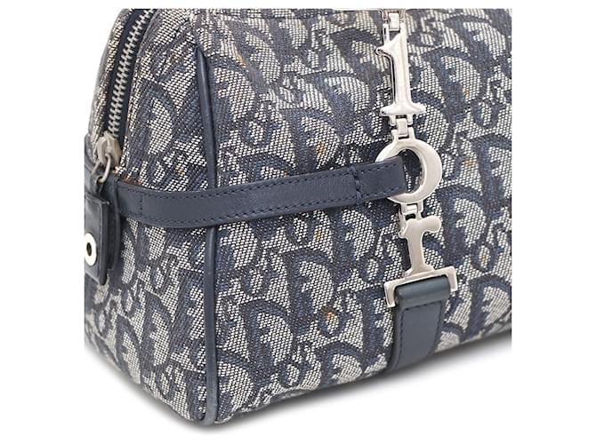Dior Borsa Tote e Borsa a Spalla Oblique D-Ring Blu - vista 6